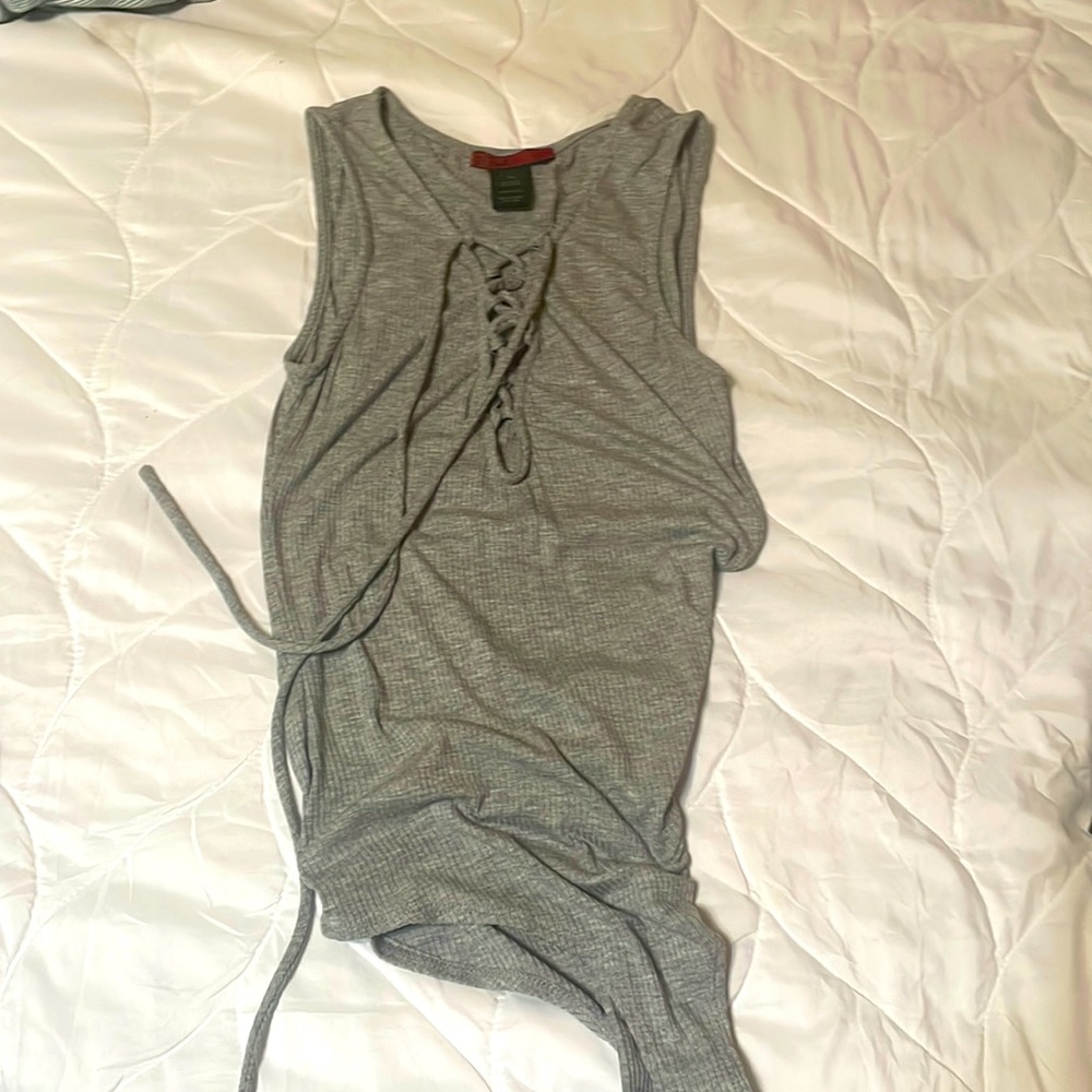 B.k.e red XS body suit top